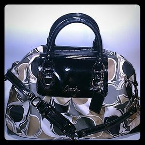 Coach Large Ashley Scarf Satchel F27656